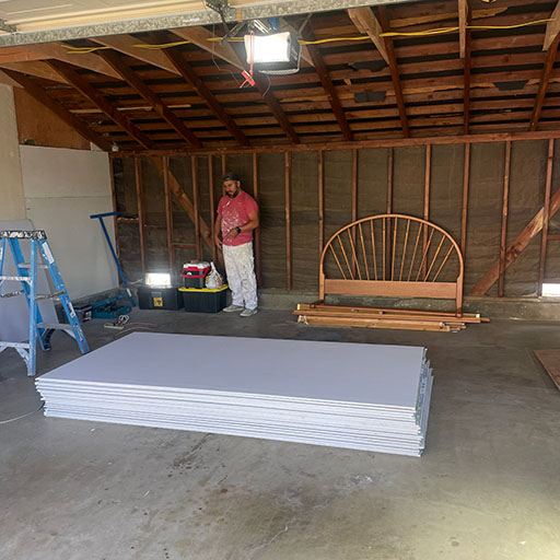 Finished interior
